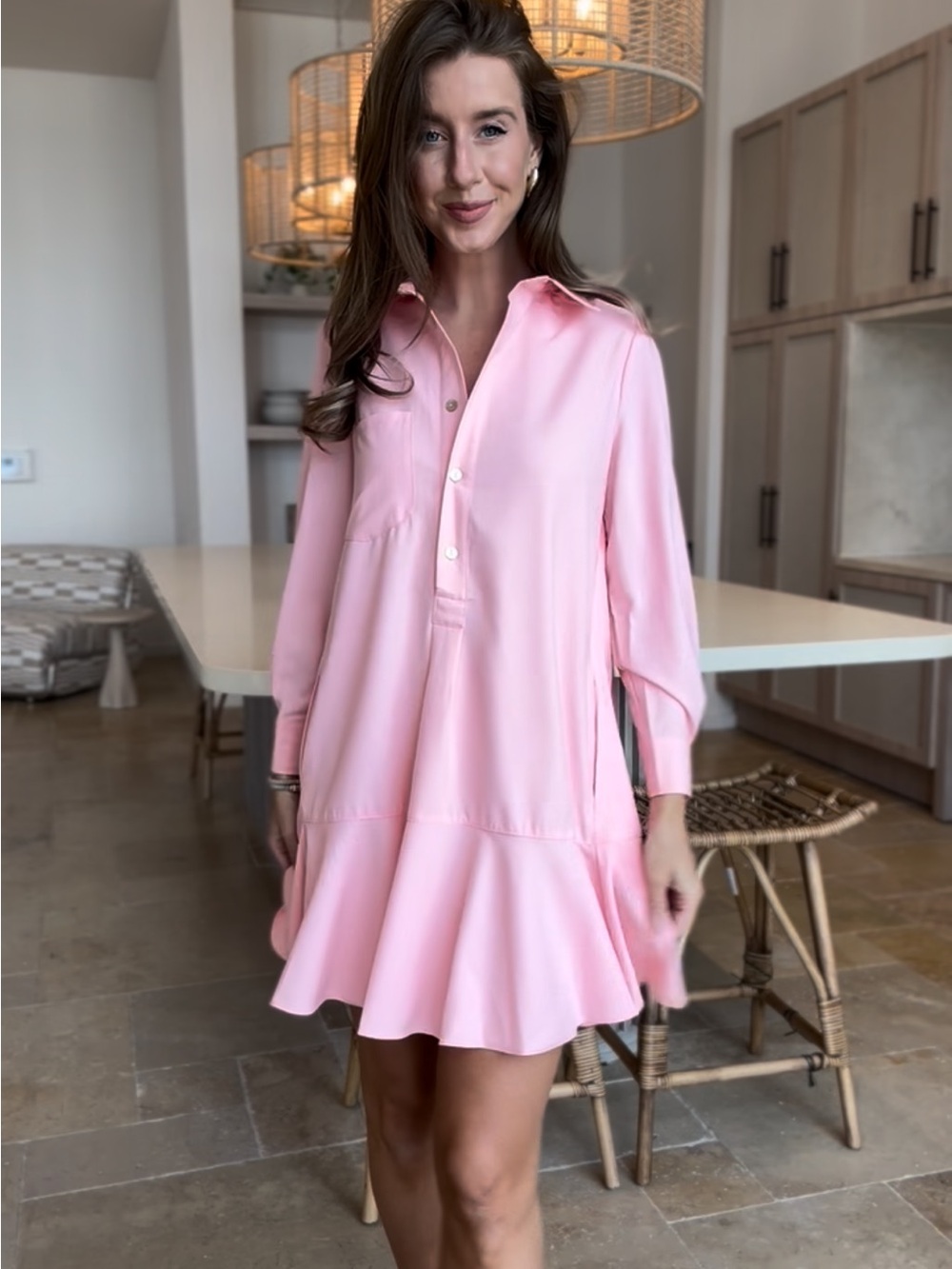 Tuckernuck Blush Pink shirt Dress